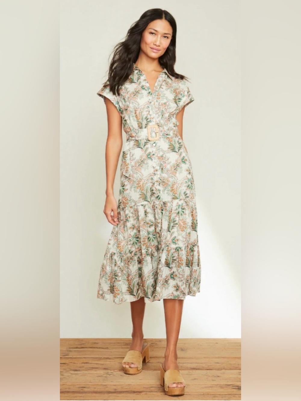 Veronica Beard Vanessa belted midi dress, size 10.